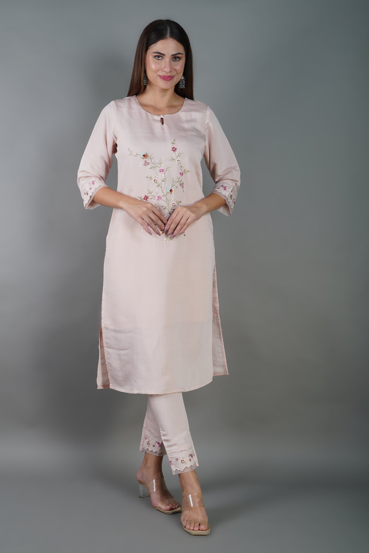 Chanderi Kurta Set