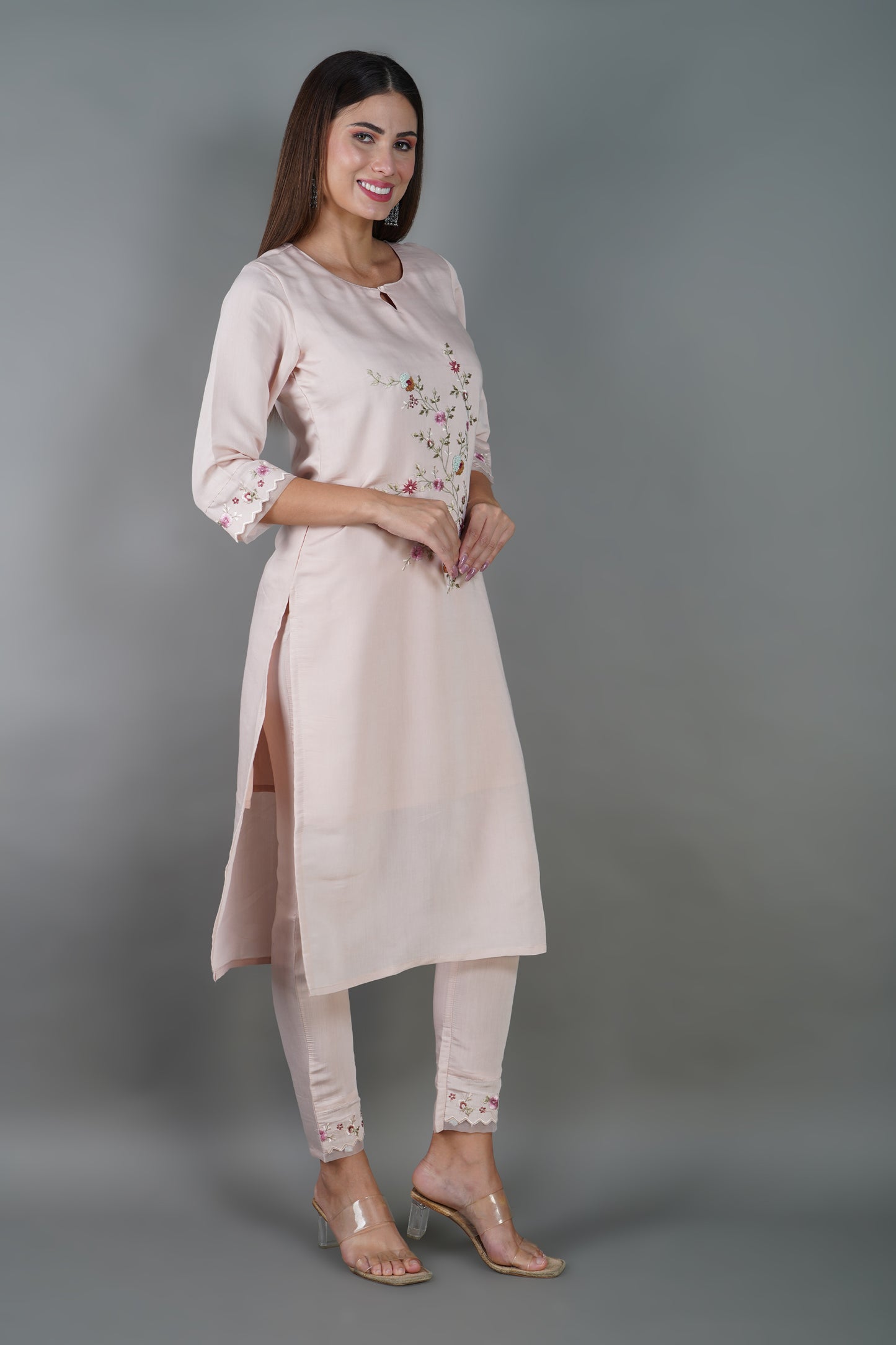 Chanderi Kurta Set