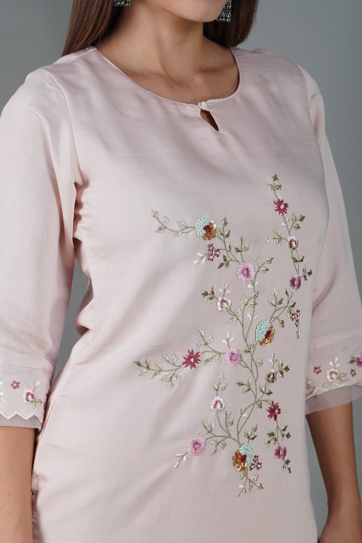 Chanderi Kurta Set